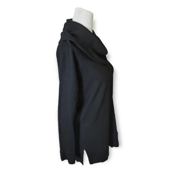 Tahari Womens Extra Fine Merino Wool Cowl Neck Size‎ Small Black - Picture 7 of 8